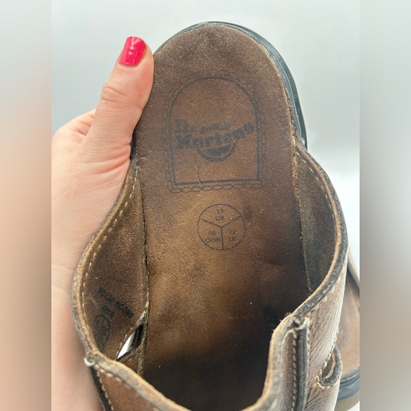 Rare Vintage 90's Dr. Martens Platform Slides
Brown Leather Sandals Size 12 Y2K - Picture 9 of 15